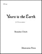 Yours is the Earth TTB choral sheet music cover